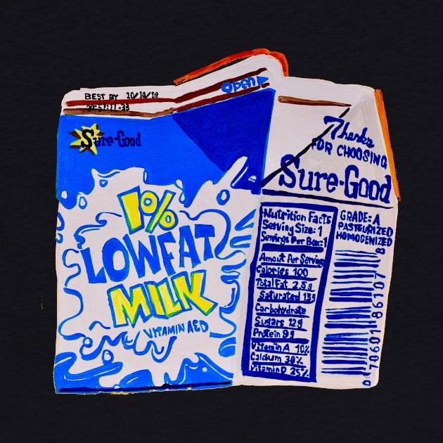 Low-fat Milk Carton by SPINADELIC